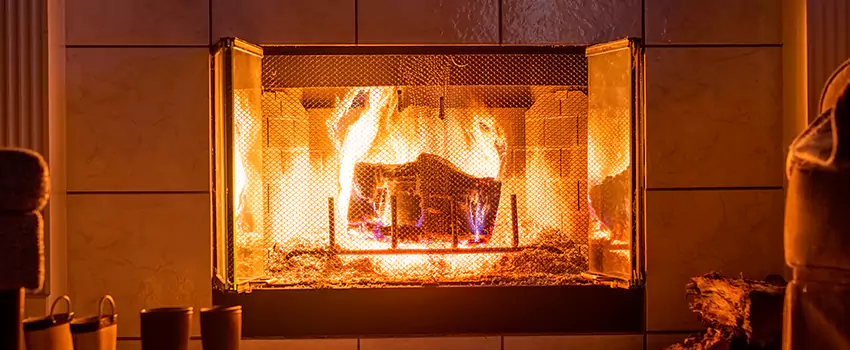 Mendota Hearth Landscape Fireplace Installation in Willowbrook, California