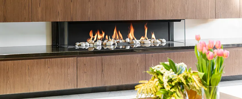 Double-height Fireplace Design Refurbishment in Willowbrook, California